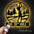 thumbnail image 2 of Handmadetneonsign Custom Golf Metal Wall Art LED Light - Personalized Playing Golf Name Sign Home Decor, 2 of 5