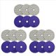 thumbnail image 1 of 18Pcs Dia 4 Pulgada / 100mm Grit 30 Almohadillas de Pulido en Seco de Diamante Disco de Lijado en Seco Flexible de Resina para MáRmol de Granito CeráMica, 1 of 5