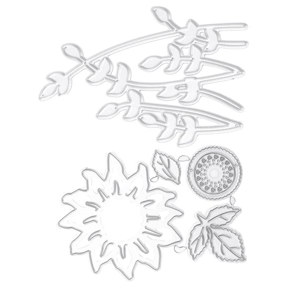 Die Cut Stencils, Metal Cutting Dies Sunflower Vine DIY Scrapbooking Artist  For Paper Crafts Leather, Making Templates, Etc