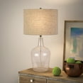 thumbnail image 3 of Evelyn&Zoe Coastal Glass Lamp One Size Clear, 3 of 10