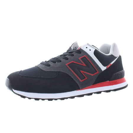 New Balance 574 Mens Shoes Size 10, Color: Black/Red/White