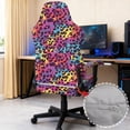 thumbnail image 5 of KUIFORTI Leopard Print Gaming Chair Cover with Armrest Covers Comfortable Gaming Chair Covers Slipcovers 4Pcs Easy Installation Breathable for Home, Shop, Living Room, Office, 5 of 7