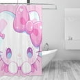 thumbnail image 2 of Hello Kitty Shower Curtain, Waterproof Bathroom Shower Curtains, Washable Cloth Shower Curtain With 12 Hooks, 72 "W X 72" L, 2 of 9