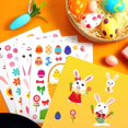 thumbnail image 3 of 24 Easter Stickers Kids Crafts Make-A-Bunny Stickers, Rabbits Eggs Baskets Sticker Game Easter Stickers for Easter Theme Party Decoration Supplies Favors Fun Craft Project, 3 of 7