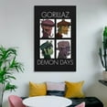 thumbnail image 6 of Gorillaz Wall Hanging Painting Wall Art Canvas Paintings Posters Home Decorations 20x30inch(50x75cm), 6 of 8