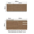 thumbnail image 3 of Cocina Integral 180cm Marrón Glamy Madesa 05, 3 of 5