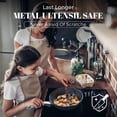 thumbnail image 5 of PRICUSIS Ceramic Nonstick 10 inch/3.2 qt Deep Skillet with Glass Lid, Double Pour Spout, Induction Compatible, Dishwasher & Oven Safe, 5 of 9