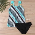 thumbnail image 5 of Qingpeng Womens Tankini Bathing Suit Fashion Print Ruched Tummy Control Two Piece Swimsuit with Bottom Flowy Swimwear, 5 of 6