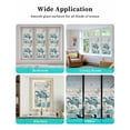thumbnail image 6 of Window Privacy Film Teal Coastal Turtle Stained Glass Window Film Decorative Sun Block Window Cover Ocean Coral Nautical Anchor Retro Window Clings Static Adhesive Sticker for Bathroom 35.4"x78.7", 6 of 7