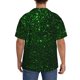 thumbnail image 3 of Balery Green Sparkling Camisa Casual de Manga Corta con Botones para Hombre, Texturizada, Estilo Cubano, para Playa, Verano-3X-Large, 3 of 5
