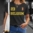 thumbnail image 4 of Belgium Soccer Jersey Number TwentyThree Belgian Flag Tshirt, 4 of 6