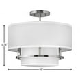 thumbnail image 7 of 38893PN-Hinkley Lighting-Graham - 3 Light Medium Semi-Flush Mount in Transitional Style - 16 Inches Wide by 13.75 Inches High-Polished Nickel Finish, 7 of 7