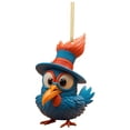 thumbnail image 5 of Clearance! Turkey Pendant Christmas Tree Pendant Car Pendant Christmas Tree Ornament 3.9*3.9*0.4 in F, 5 of 5