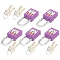 thumbnail image 3 of , Insulated Lockout 5Sets With 10 Keys Writable Label For Construction Sites Green,Purple, 3 of 8