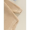 thumbnail image 6 of Bagilaanoe Newborn Baby Boys Girl Knitted Romper Sweater Long Sleeve Bodysuits Letter Embroidered Pullover 9M 12M 18M Infant Warm Jumpers Tops Fall Loose Knitwear, 6 of 9