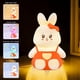 thumbnail image 4 of Lámpara de noche con forma de conejito, luz de noche para habitación infantil, recargable, ideal para dormitorio infantil, ideal como regalo, decoración de habitación infantil., 4 of 6