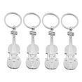 thumbnail image 5 of IBASETOY 4pcs Music Key Chain Violin Keychain Silver Zinc Alloy Sophisticated Decorative Item for Violin Players, 5 of 7