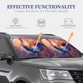 thumbnail image 4 of Fotbe Rooster Oil Painting 2-Piece Car Windshield Sun Shade | Sun Blocker for Car Windshield | Foldable Automotive Interior Accessories for Sun Protection-Small, 4 of 6