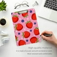 thumbnail image 5 of Coolnut 12"x9" Strawberry Clipboard A4 Size Standard Size Clipboards Decorative Clipboard with Low Profile Metal Clip for Office, School, Nurses, Students, 5 of 7