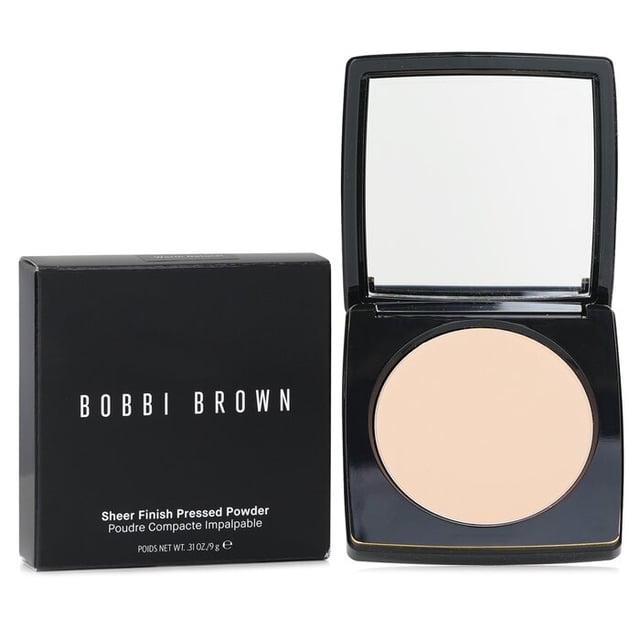 Polvo prensado Bobbi Brown, acabado transparente, cálido y natural