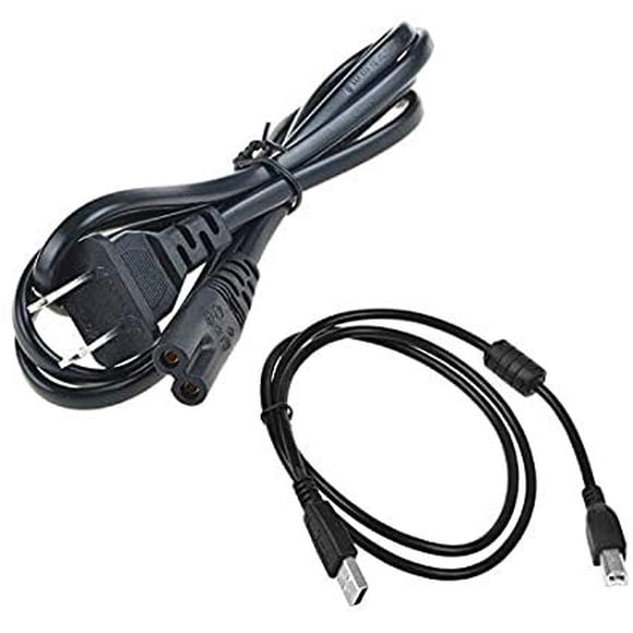 PlatinumPower Câble d'Alimentation + Cordon USB pour HP Officejet 3830, 4215, 4620, 4630, 4635, 4650, 5740, 5741, 5743, 6815