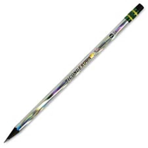Dixon Ticonderoga Company Noir Black- w-Latex Free Eraser- 2 Lead Grade- Nontoxic