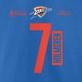 thumbnail image 5 of Men's Chet Holmgren Blue Oklahoma City Thunder 2025 NBA Finals Court Vision Name & Number T-Shirt, 5 of 5