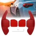 thumbnail image 2 of Par Aluminio Aleación Rojo Coche Volante Cambio Paleta Cambiador, 2 of 6