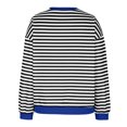 thumbnail image 5 of Oversized Tshirts for Women Striped Color Block Long Sleeve Crew Neck T-Shirts Casual Loose Pullover Tops Spring Fall Sweatshirt White 3XL, 5 of 6