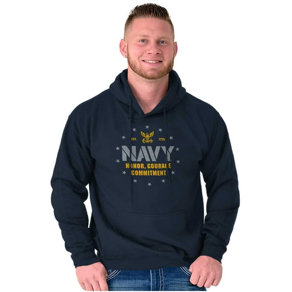 Est 1775 Navy Honor Courage Commit Hoodie Sweatshirt Women Men Brisco Brands S