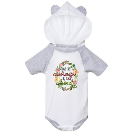 

Inktastic Have the Courage to be Kind with Watercolor Flowers Gift Baby Boy or Baby Girl Bodysuit