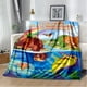 thumbnail image 1 of Mantas de franela con estampado 3D de dinosaurio para niños y adultos, ropa de cama cálida para viajes, mantas finas para camas, 1 of 4