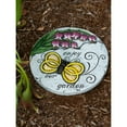 thumbnail image 4 of Zingz & Thingz "Enjoy Our Garden" Outdoor Stepping Stone - 11" - White and Pink, 4 of 4