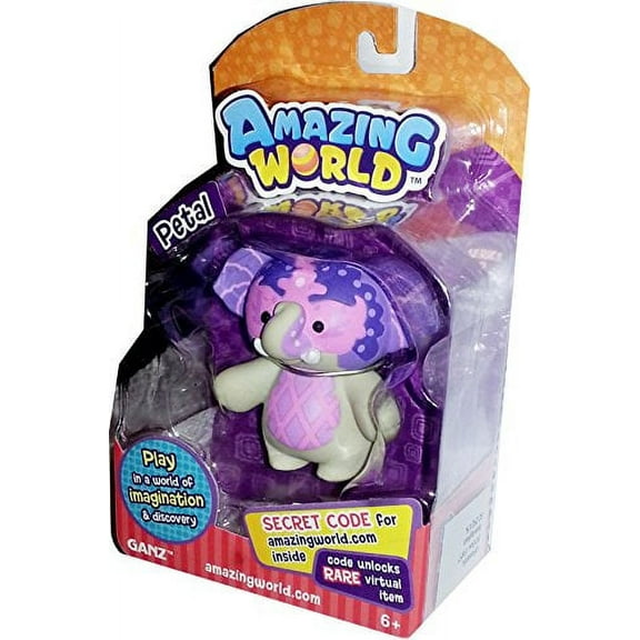Amazing World Ganz Petal Elephant Pink 3-Inch Figure