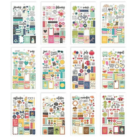 UPC: 0816502024884 | Planner Essentials Mini Stickers Seasons  578 Stickers