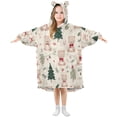 thumbnail image 5 of BZSMCE Wearable Blanket Hoodie Fashion Bear Tree Whimsy Home Wear, 5 of 7
