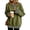 01# Army Green, variant on Women's Henley Sweatshirt Mock Two Piece Pullover Leopard Layered Long Sleeve Button Crew Neck Drop Shoulder Split Hem Loose Fit Tunic Top Khaki S