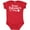 Red, variant on Inktastic Happy Valentine's Day Boys or Girls Baby Bodysuit