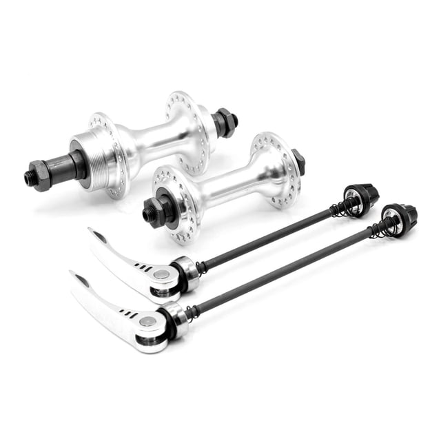 Juego mazas 36H De bicicleta Formula Aluminio Plata