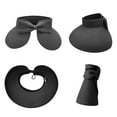 thumbnail image 3 of ACCEHUT Women's UPF 50+ Foldable Wide Brim Straw Sun Visor Adjustable Black Summer Beach Hat, 3 of 5