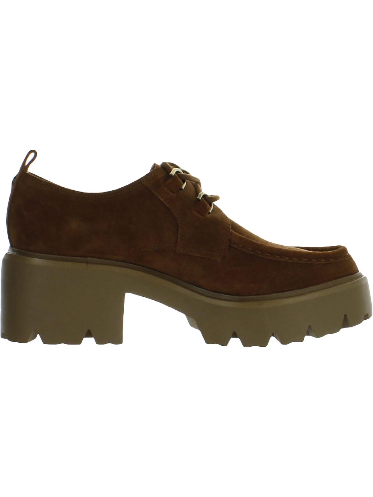 Sam Edelman Monna Frontier Brown Leather Chunky Heel Lace Up  display picture 1
