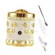 thumbnail image 2 of Quemador de incienso de aleación, adorno de calentamiento rápido, apagado automático, regalo de cumpleaños, portátil Plata Dorado, 2 of 9