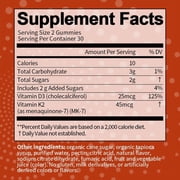 Vitamin D3 K2 Gummies Easy to Chew for Heart, Bone & Immune Support- 60 Ct by GPGP
