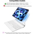 thumbnail image 2 of Lightweight Magnetic Magic Keyboard Case for iPad 10th Gen / iPad 11th(A16), Multi‑Touch Trackpad, Backlit，White, 2 of 6