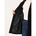 thumbnail image 5 of Abrigo de Invierno Allegra K para Mujer con Solapa y Botones Negro XS, 5 of 5