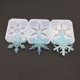 thumbnail image 2 of 3pcs Copo de nieve DIY Agujero Colgante Moldes de fundición DIY Fabricación de joyas Moldes de resina epoxi, 2 of 7