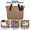 thumbnail image 2 of Tote Bag for Women - Halloween Ghost & Pumpkin Pattern Shoulder Bag - Large Utility Work Duffle Bag with Zipper Handbag for Travel, Work, Sprots, 2 of 5