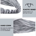 thumbnail image 3 of 6 diademas deportivas banda hidratante para absorción del sudor diadema ancha elástica banda para el sudor para ejercicio diadema deportiva, 3 of 6