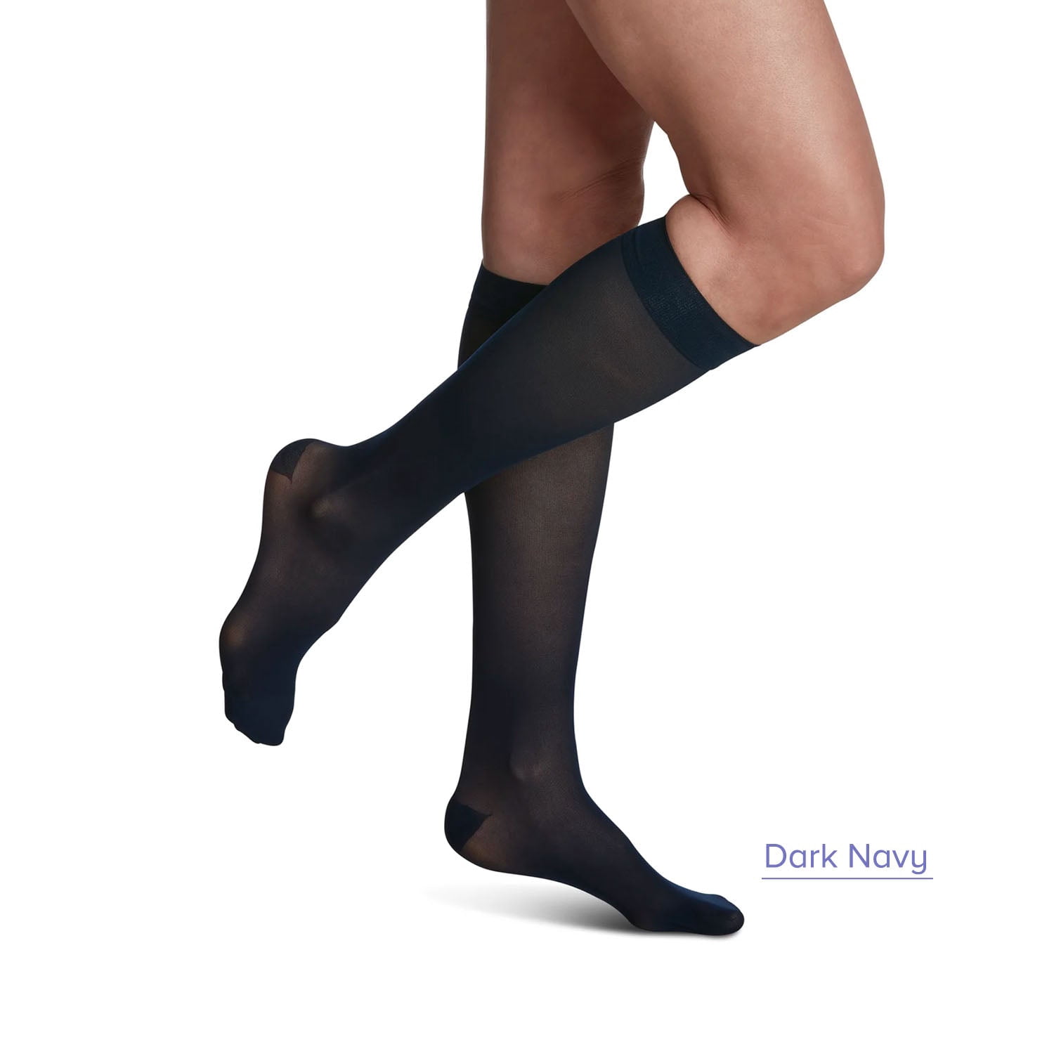 Sigvaris Style 782 Sheer 20-30 Closed Toe Knee High Compression Stockings Toasted Almond LL Long
