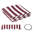 thumbnail image 1 of Outsunny Toile de Rechange pour Auvent Rétractable 11 Pieds x 10 Pieds pour l'Extérieur, Auvent Pare-Soleil, Couverture d'Auvent, Protection UV, Rouge et Blanc, 1 of 9